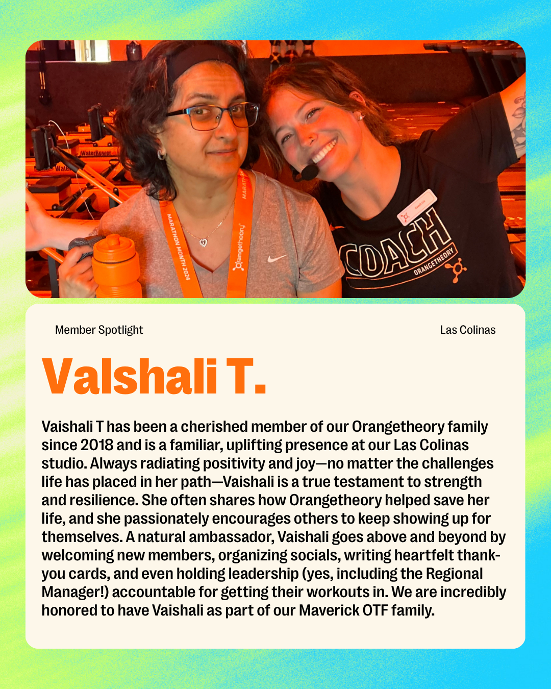 Valshali T member spotlight